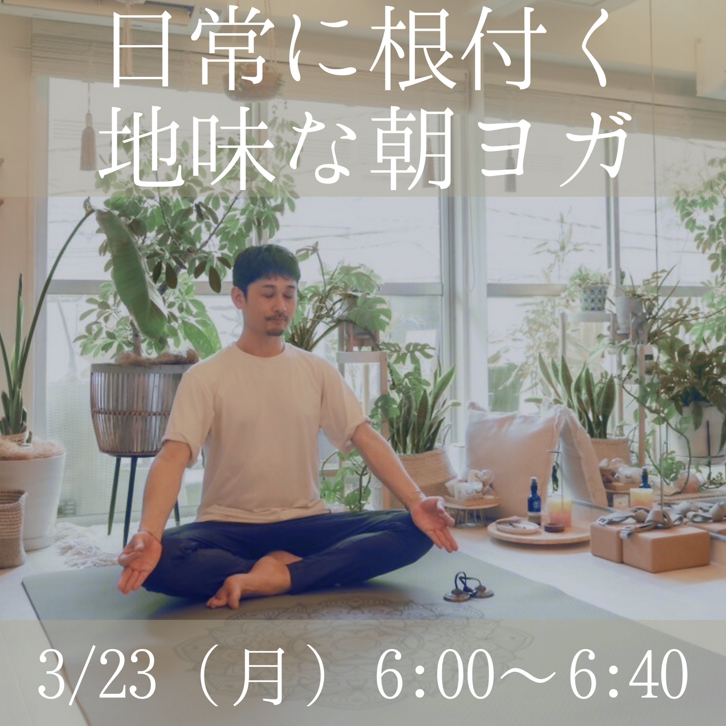 日常に根付く地味な朝ヨガ 3/23