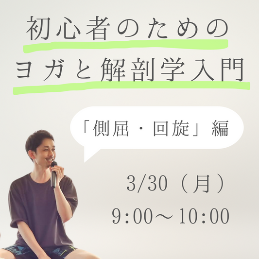 初心者のためのヨガと解剖学入門「側屈・回旋」