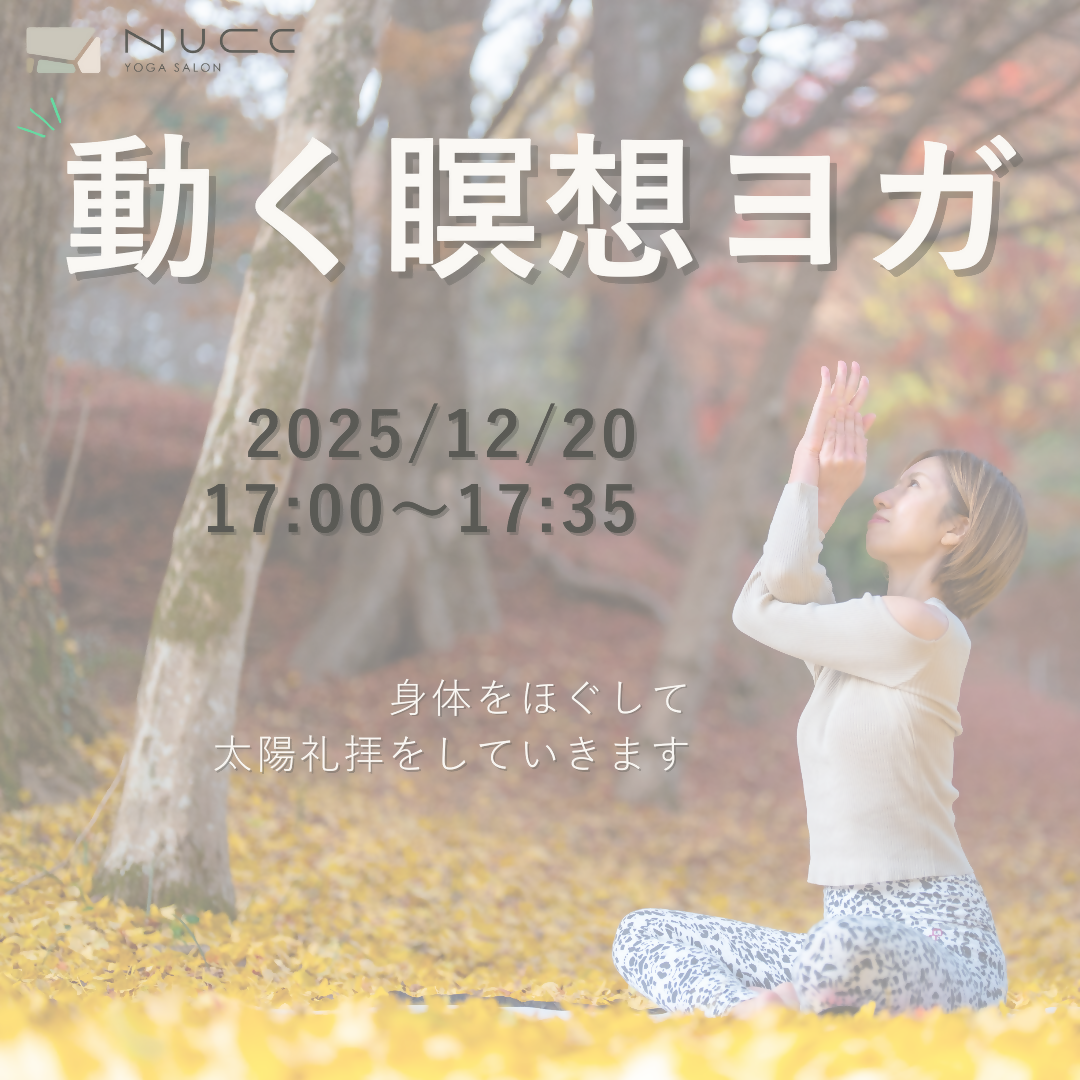12/20 17:00~動く瞑想ヨガ　